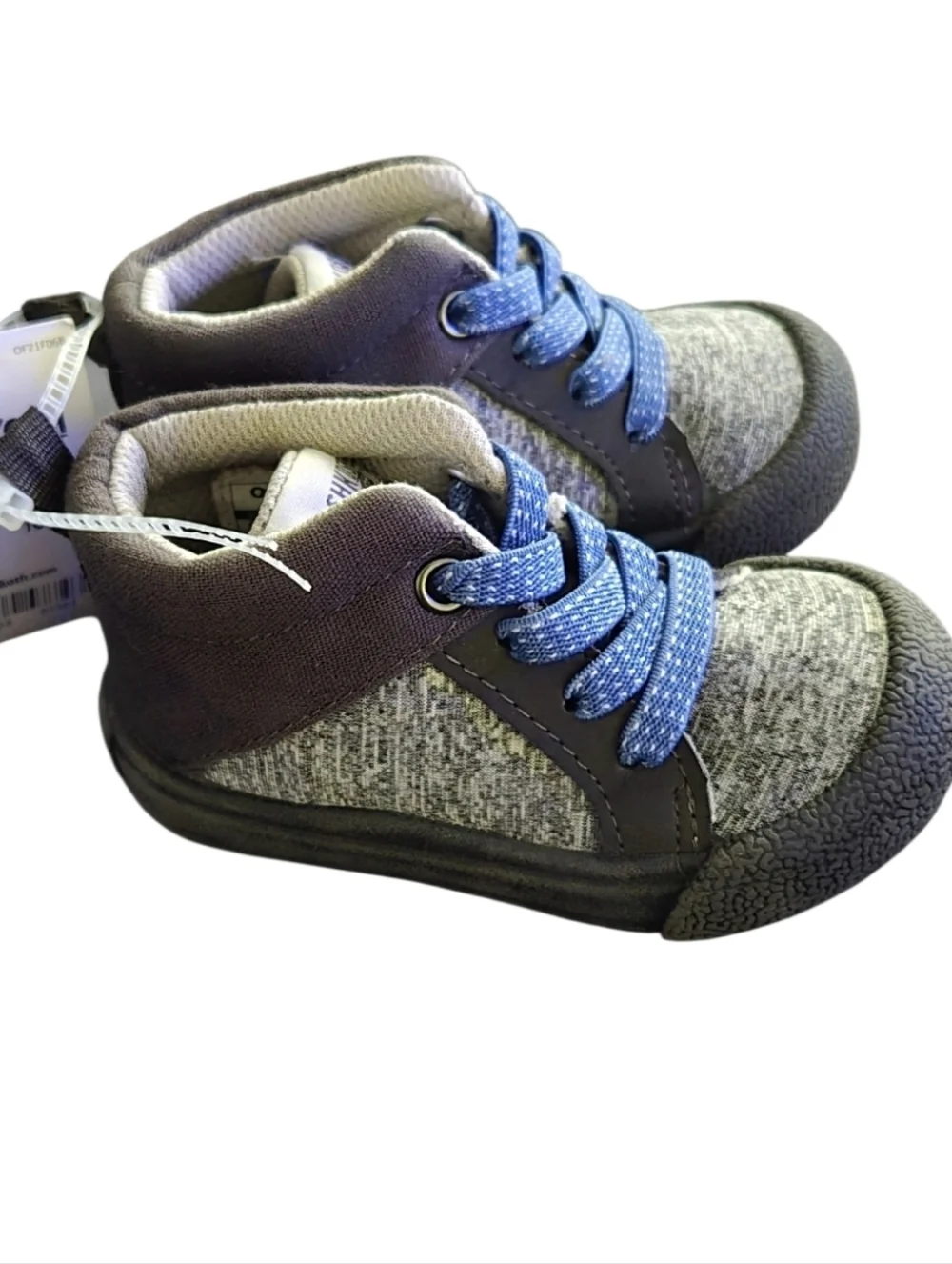 OSHKOSH B'Gosh Toddler Boys Textile Salva Grey Blue Shoes Sneakers Size 5